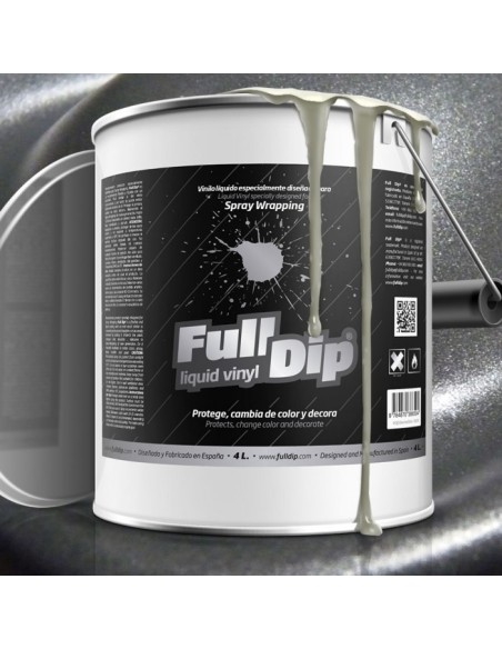Vernice removibile Full Dip 4L Antracite metallizzato