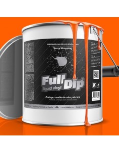 Vernice removibile Full Dip 4L Arancione Fluo