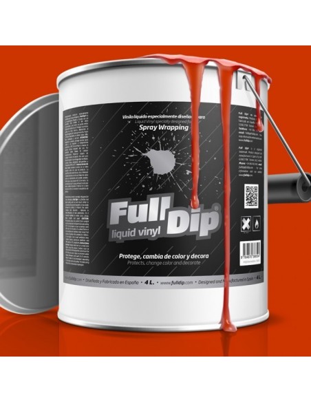 Vernice removibile Full Dip 4L Arancione opaco