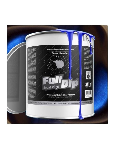 Vernice removibile Full Dip 4L - Azzurro elettrico Candy Perla