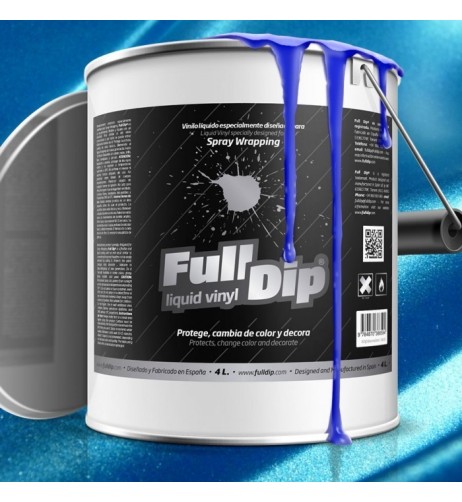 Vernice removibile Full Dip 4L Azzurro metallizzato