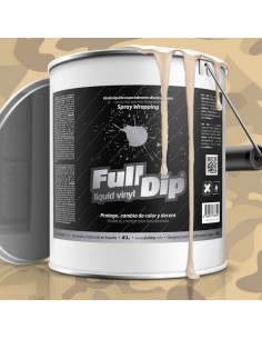 Vernice removibile Full Dip 4L Beige militare opaco