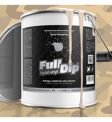 Vernice removibile Full Dip 4L Beige militare opaco
