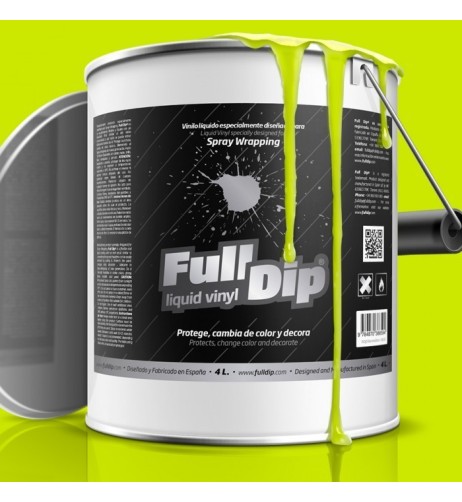 Vernice removibile Full Dip 4L Giallo Fluo