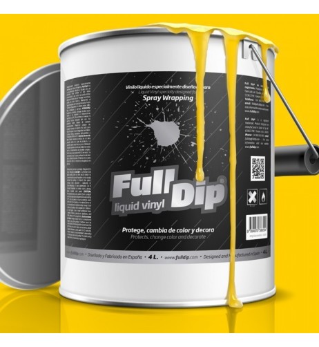 Vernice removibile Full Dip 4L Giallo opaco