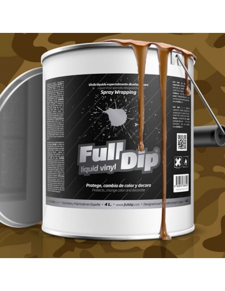 Vernice removibile Full Dip 4L Marrone militare opaco