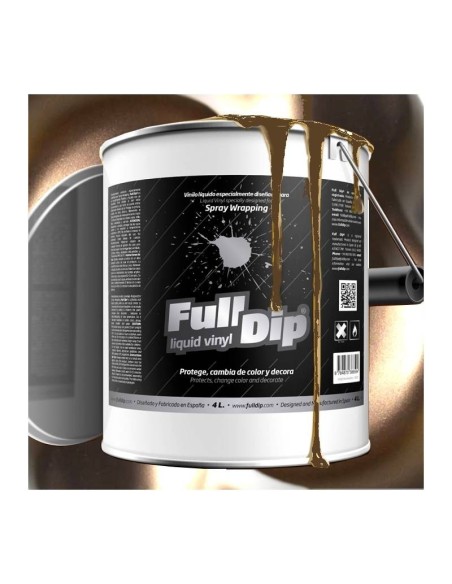 Vernice removibile Full Dip 4L Marrone nocciola Candy Perla