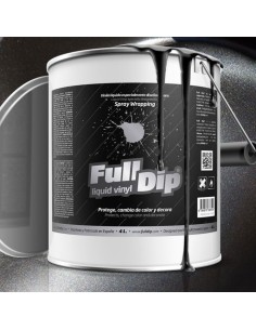 Vernice removibile Full Dip 4L Nero metallizzato