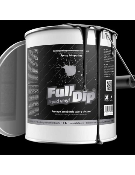 Vernice removibile Full Dip 4L Nero opaco