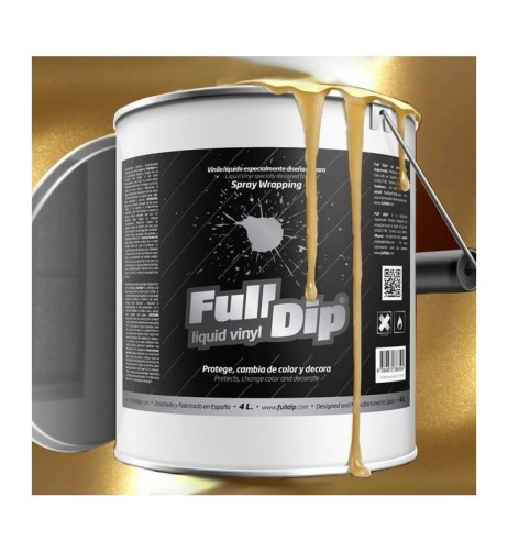 Vernice removibile Full Dip 4L Oro solare metallico Candy Perla