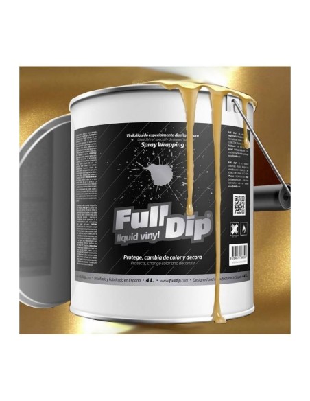 Vernice removibile Full Dip 4L Oro solare metallico Candy Perla