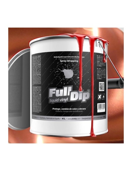 Vernice removibile Full Dip 4L Rosso Marte Candy Perla