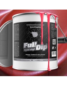 Vernice removibile Full Dip 4L Rosso metallizzato