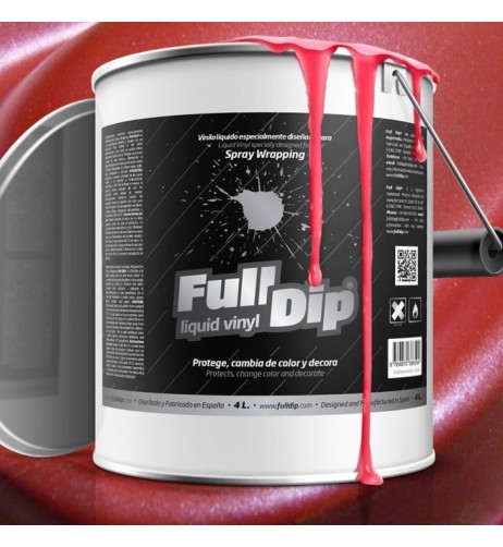 Vernice removibile Full Dip 4L Rosso metallizzato