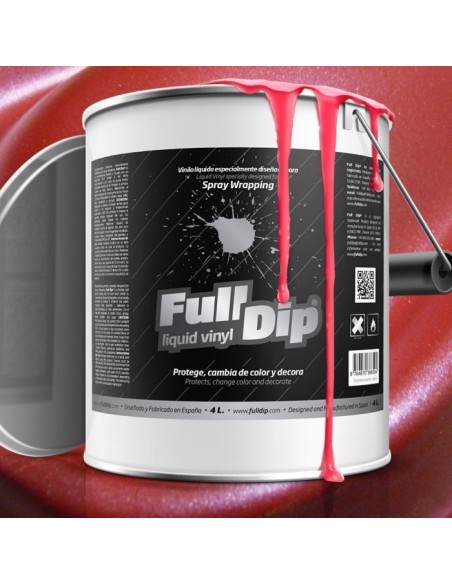 Vernice removibile Full Dip 4L Rosso metallizzato
