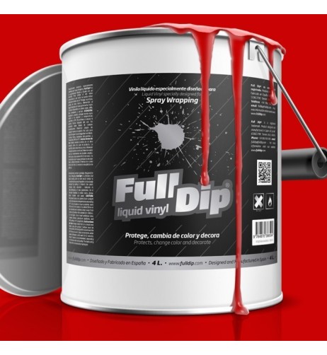 Vernice removibile Full Dip 4L Rosso opaco