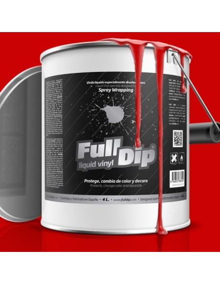Vernice removibile Full Dip 4L Rosso opaco