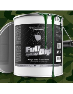 Vernice removibile Full Dip 4L Verde militare opaco