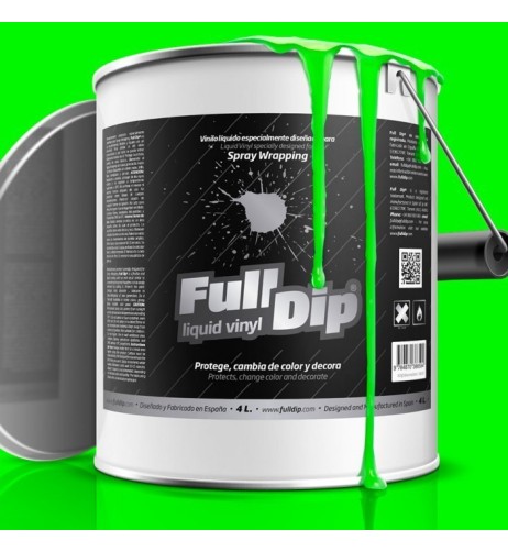 Vernice removibile Full Dip 4L Verde Monster Fluo