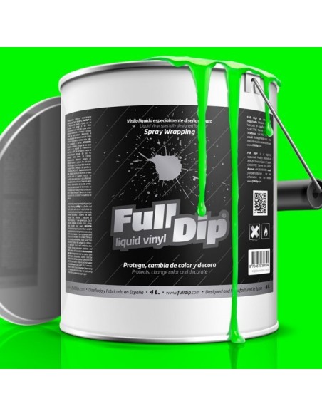 Vernice removibile Full Dip 4L Verde Monster Fluo