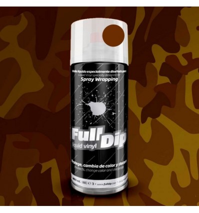 Vernice removibile spray Full Dip - Marrone Militare opaco