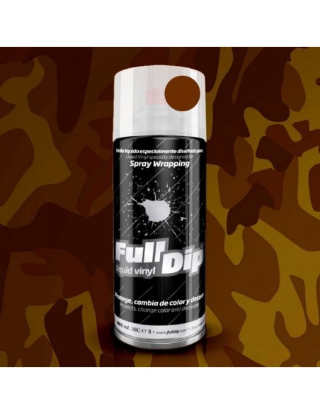 Vernice removibile spray Full Dip Marrone Militare opaco