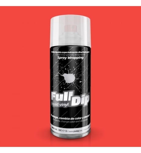 Vernice removibile spray Full Dip Rosso Fluo