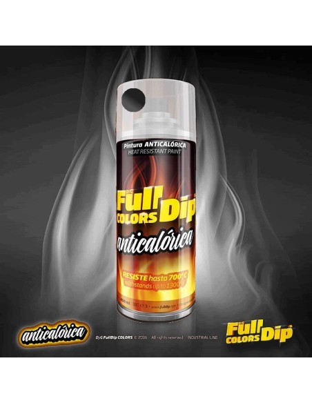 Vernice spray Full Dip resistente alte temperature Nero Metallizzato