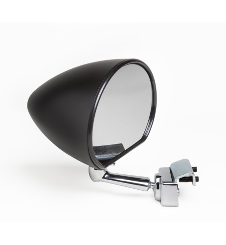 Specchio laterale a goccia con morsetto auto epoca - nero