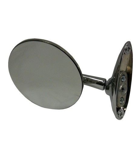 Specchio laterale rotondo auto epoca Fiat 500 - cromato