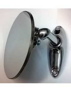 Specchio laterale rotondo auto epoca Fiat 500 - cromato 2