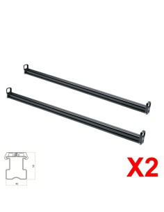 2 Barre portatutto portapacchi PRO acciaio Peugeot 807 dal 2002 c scanalatu