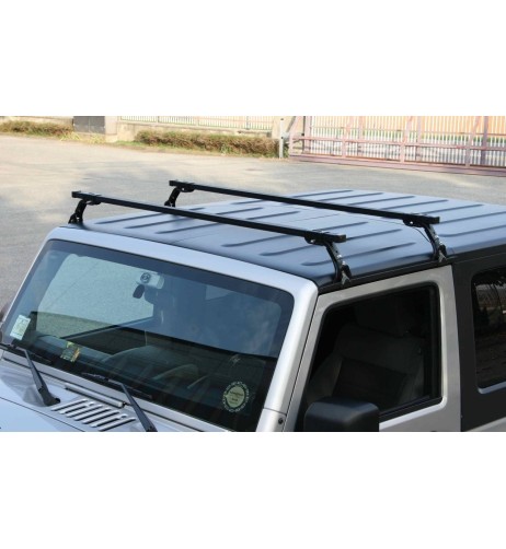 2 Barre portatutto portapacchi PROFESSIONAL acciaio Jeep Wrangler 3 5p dal 