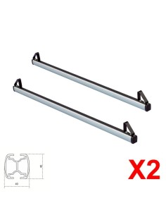 2 Barre portatutto portapacchi XAL alluminio Toyota Land Cruiser 90 95 dal 
