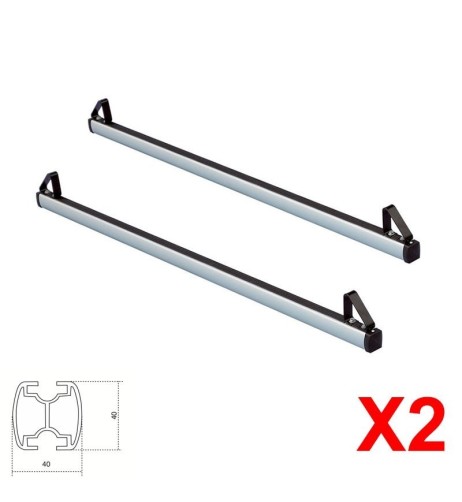 2 Barre portatutto portapacchi XAL PRO alluminio Hummer H3 dal 2005