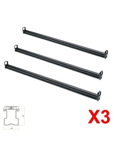 3 Barre portatutto PRO acciaio Land Rover Discovery 2004 2016 senza binari