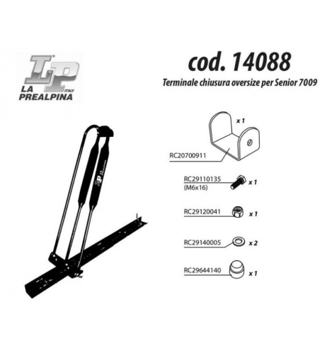 Adattatore portabici Senior 7009 per telai da 80 a 100mm