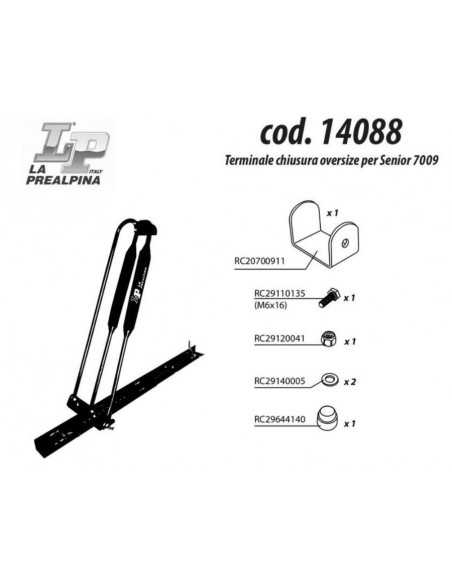 Adattatore portabici Senior 7009 per telai da 80 a 100mm