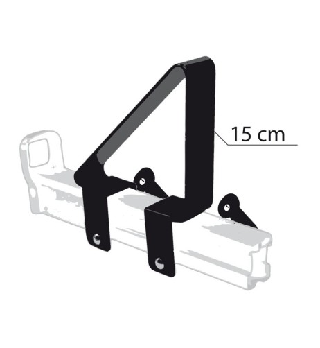 Coppia fermacarichi 15cm per barre portatutto Prealpina Professional