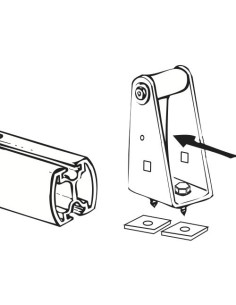Coppia fermacarichi per barre portatutto Prealpina XAL AERO pro 16045