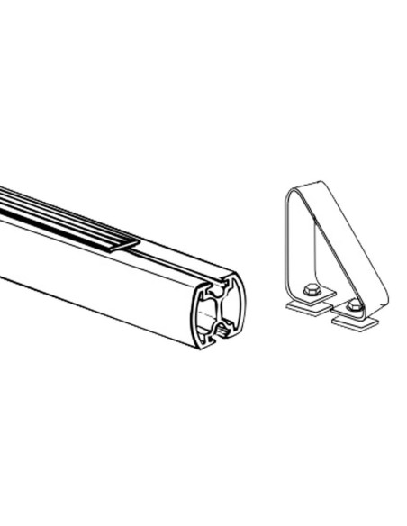 Coppia fermacarichi per barre portatutto Prealpina XAL AERO pro 16113