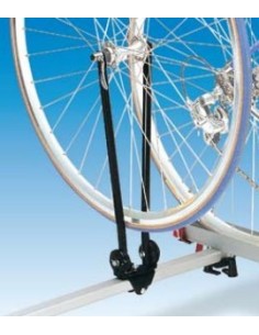 Forcella porta ruota bicicletta abbattibile per barre portatutto