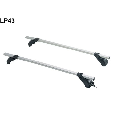 Kit barre portatutto LP43 per Fiat 500 500C dal 2007 al 2024