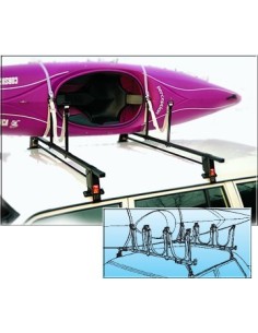 Kit supporti Portakajak portacanoa per barre portatutto 2X 40x50