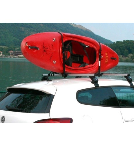 Porta kayak reclinabile per barre portatutto