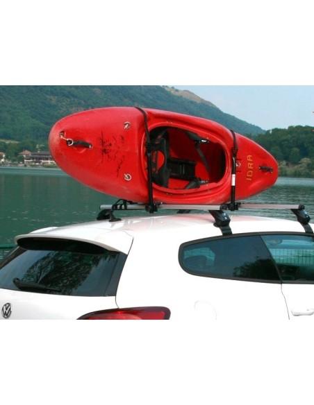 Porta kayak reclinabile per barre portatutto