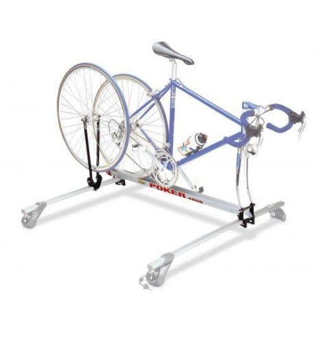 Portabici da tetto per barre portatutto bici da corsa in alluminio