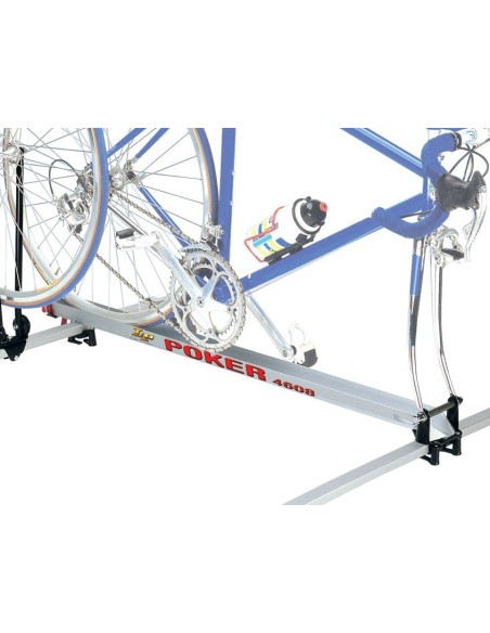 Portabici da tetto per barre portatutto bici da corsa in alluminio