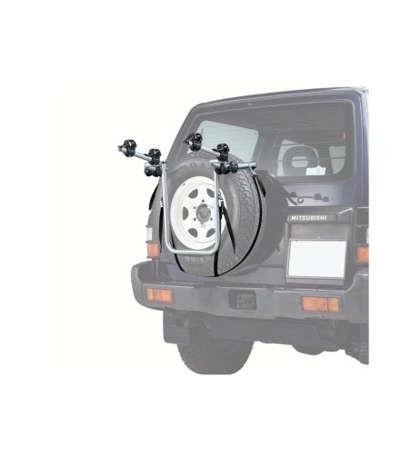 Portabici posteriore per ruota di scorta fuoristrada fino 2 biciclette