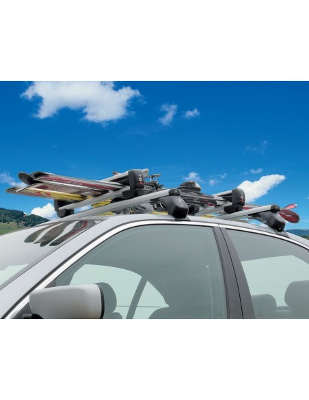 Portasci Prealpina Joker in alluminio per barre portatutto - 5 paia di sci